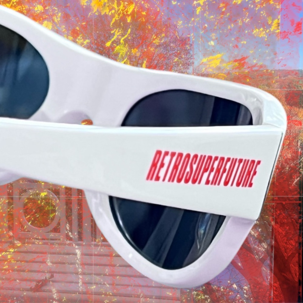RetroSuperFuture White Cat Eye Sunglasses